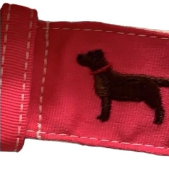 Dancing Dog Design Lab Grosgrain Pink Belt Sz S - Picture 6 of 6